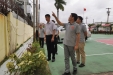 中国驻圭亚那大使馆到援圭亚那医疗队进行安全检查