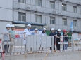 院领导赴在建医技楼工程施工一线开展夏季慰问